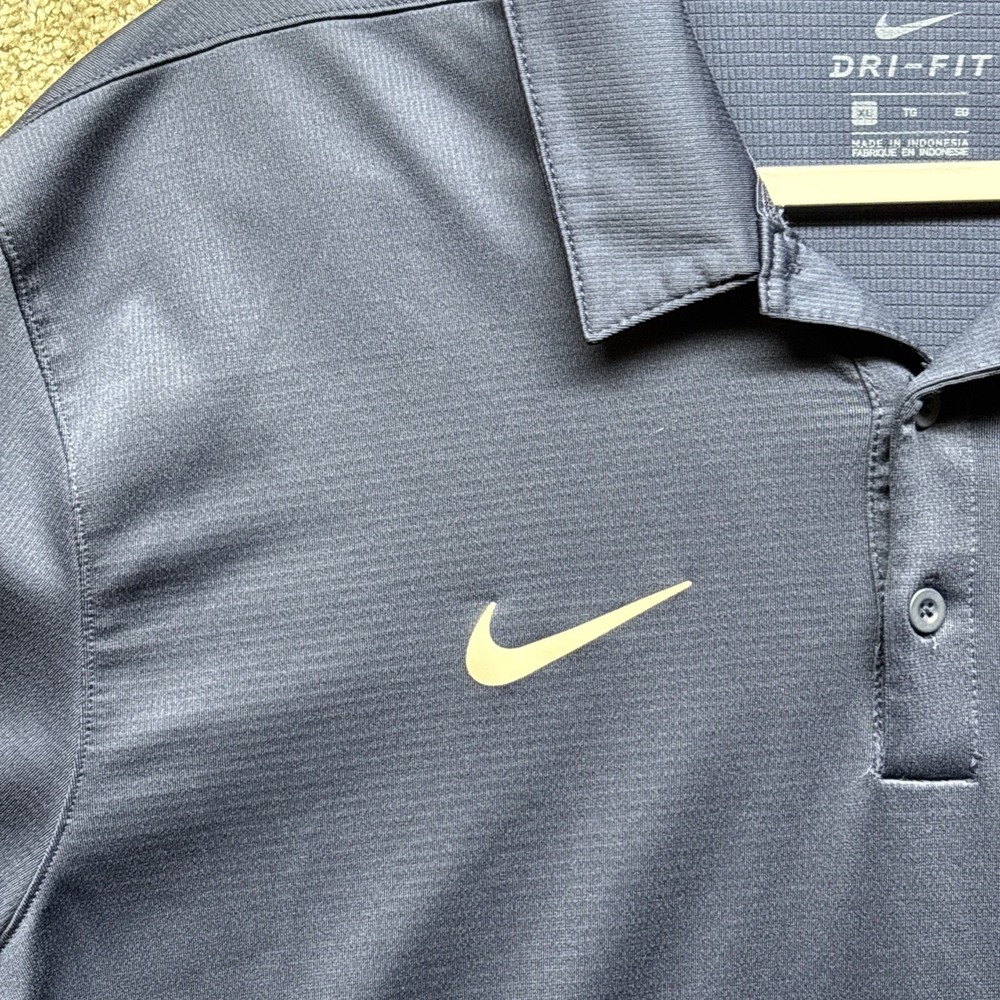 Nike Houston Astros Cooperstown Dri-Fit‎ Polo Golf Shirt Navy Mens XL Baseball - Picture 3 of 9
